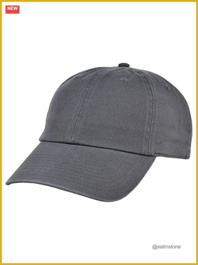 Adjustable Strapback Hat With Curved Visor - 100% Cotton Twill